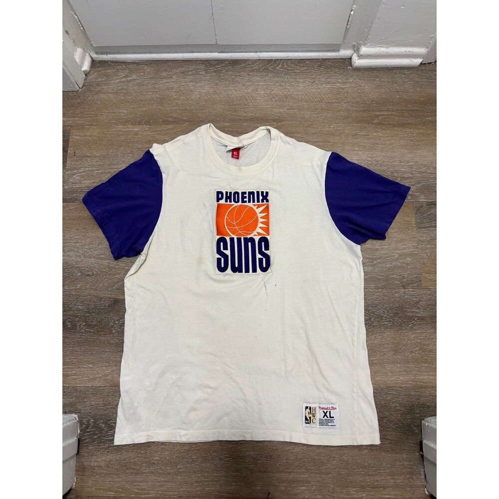 Vintage Mitchell and Ness Phoenix Suns Shirt Mens Tag XL Fits Large White